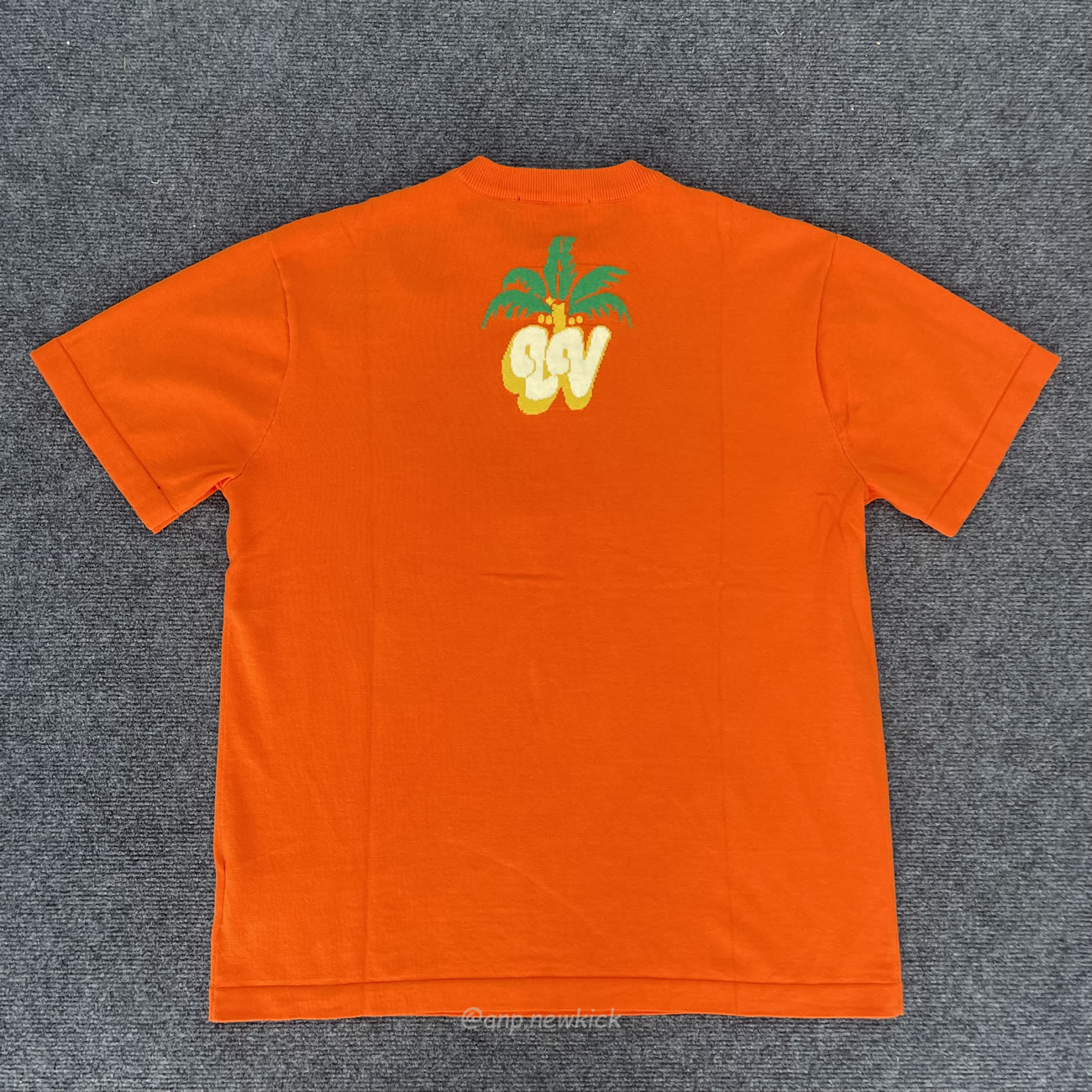 Louis Vuitton Short Sleeved Cotton Crewneck Orange Fw24 (14) - newkick.vip